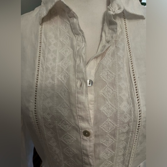 Sigrid Olsen linen blouse - Picture 6 of 8